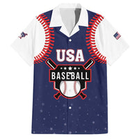 Custom USA 2025 Baseball Family Matching Long Sleeve Bodycon Dress and Hawaiian Shirt United States Team For Glory