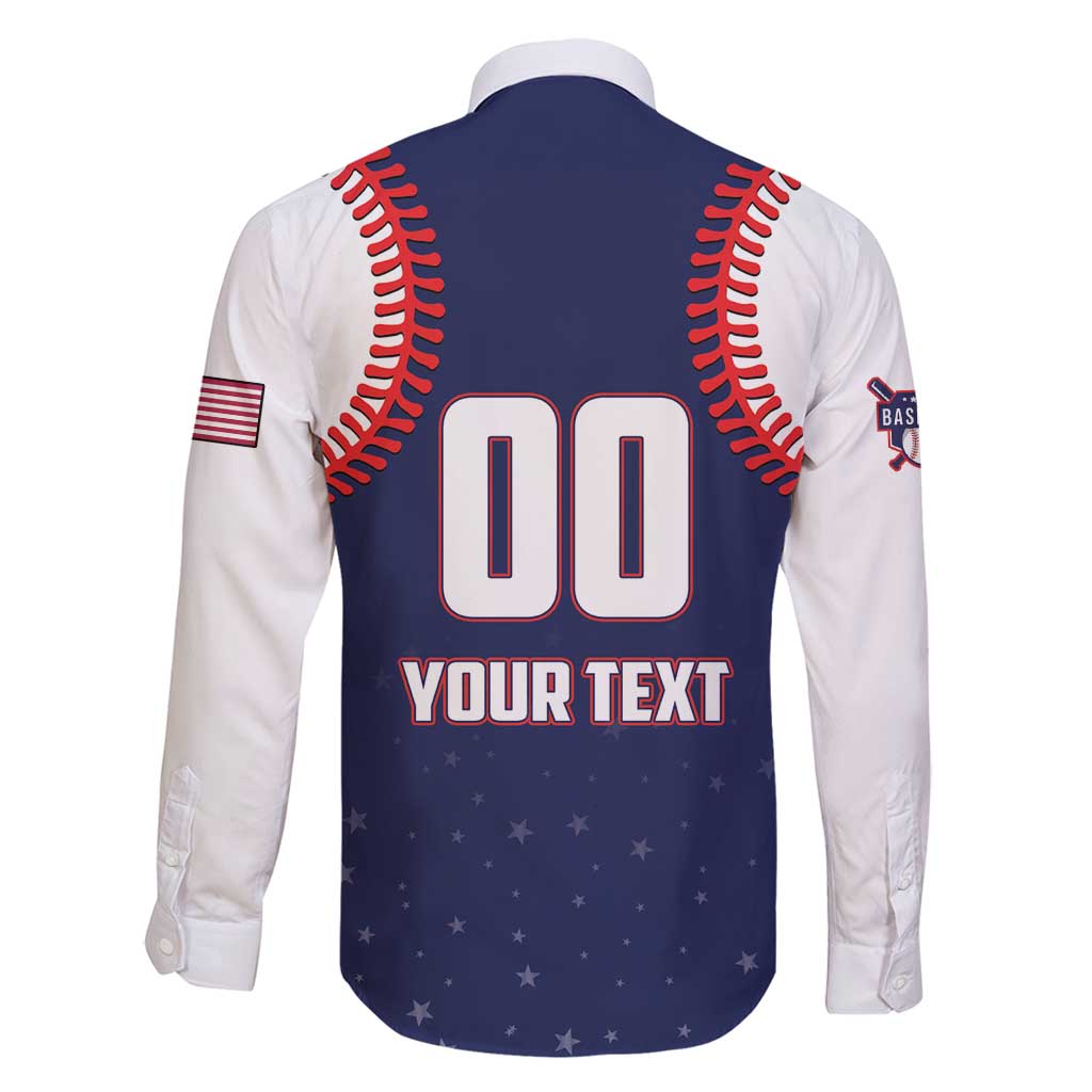 Custom USA 2025 Baseball Family Matching Long Sleeve Bodycon Dress and Hawaiian Shirt United States Team For Glory