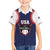 Custom USA 2025 Baseball Family Matching Long Sleeve Bodycon Dress and Hawaiian Shirt United States Team For Glory