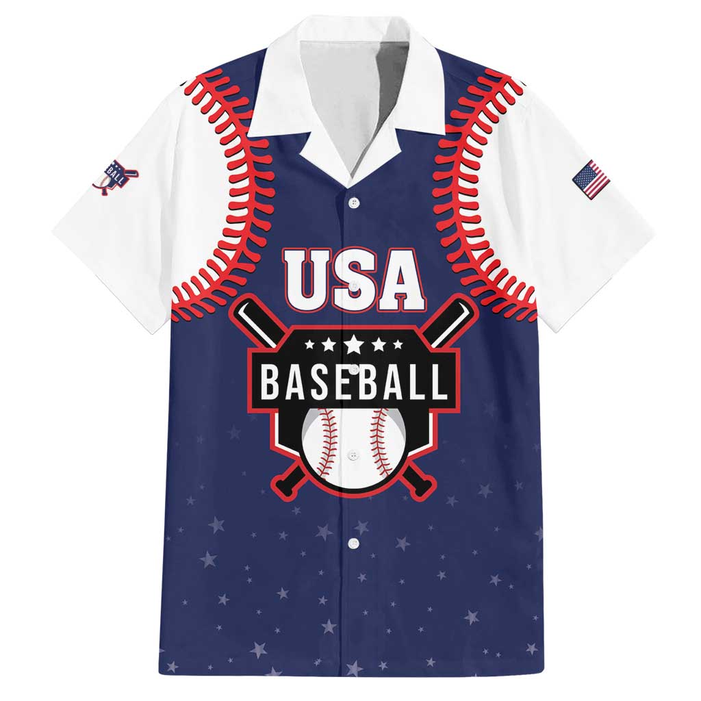 Custom USA 2025 Baseball Family Matching Off Shoulder Maxi Dress and Hawaiian Shirt United States Team For Glory