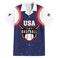 Custom USA 2025 Baseball Family Matching Short Sleeve Bodycon Dress and Hawaiian Shirt United States Team For Glory