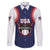 Custom USA 2025 Baseball Family Matching Short Sleeve Bodycon Dress and Hawaiian Shirt United States Team For Glory