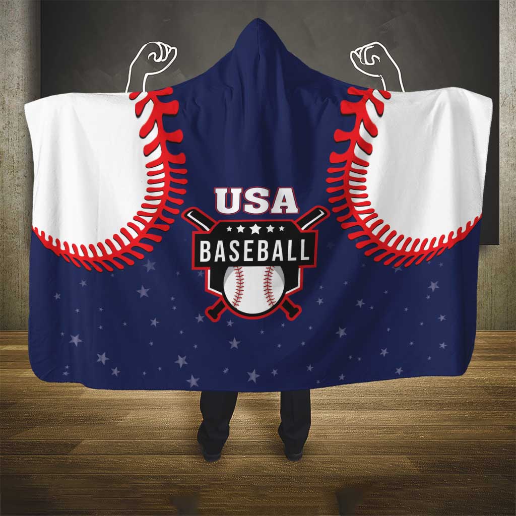 USA 2025 Baseball Hooded Blanket United States Team For Glory