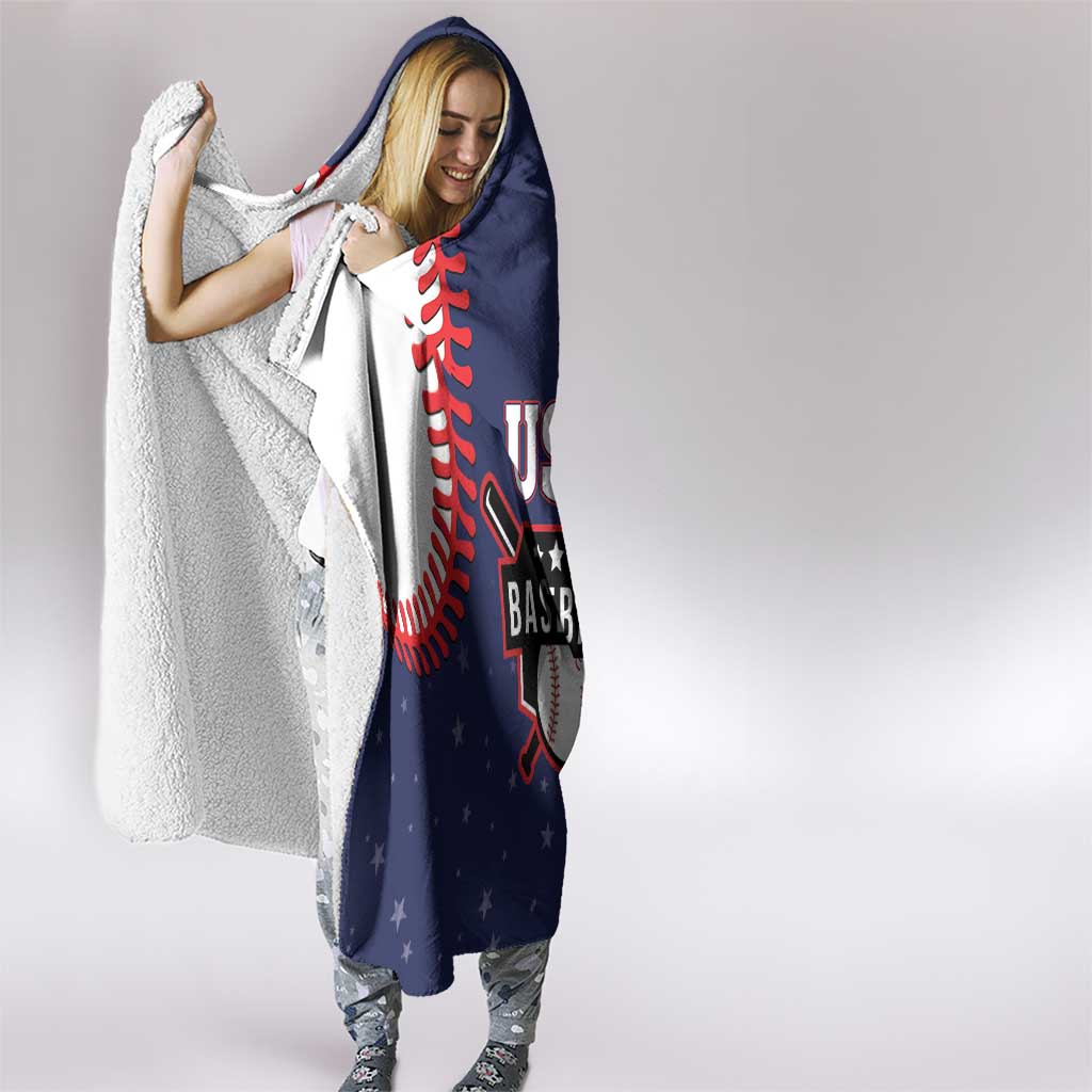 USA 2025 Baseball Hooded Blanket United States Team For Glory