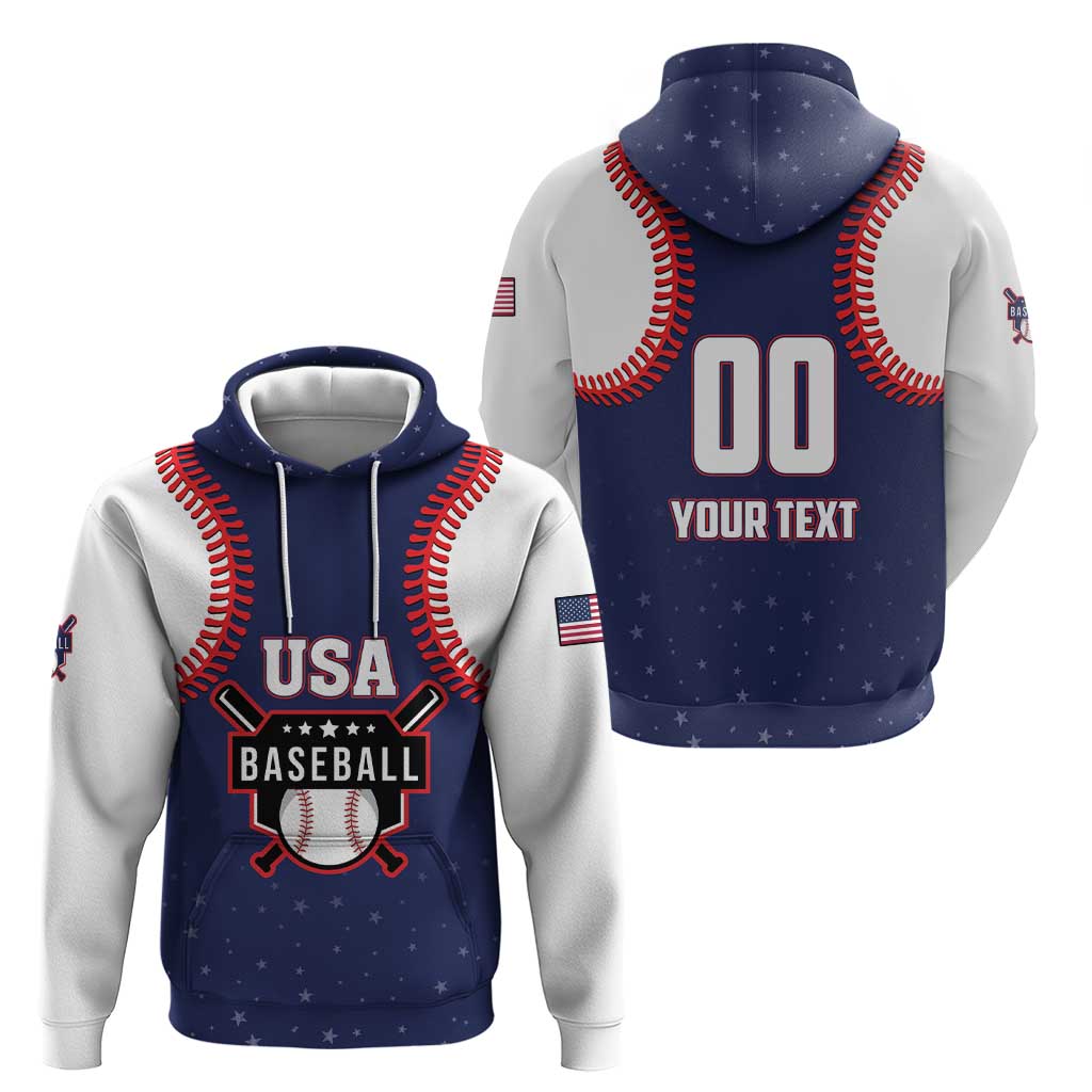 Custom USA 2025 Baseball Hoodie United States Team For Glory