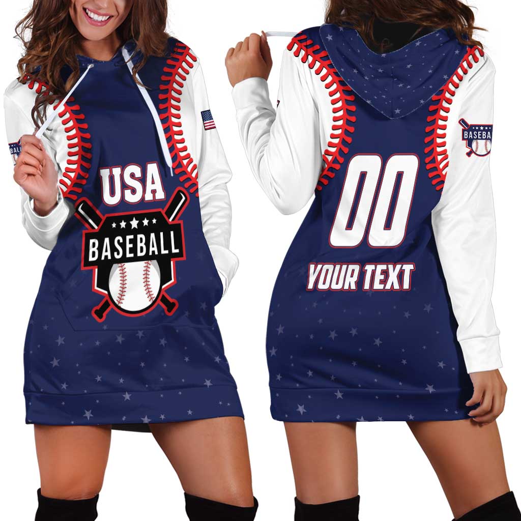 Custom USA 2025 Baseball Hoodie Dress United States Team For Glory