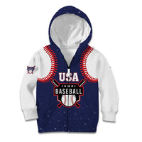 Custom USA 2025 Baseball Kid Hoodie United States Team For Glory