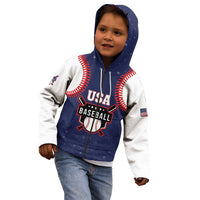 Custom USA 2025 Baseball Kid Hoodie United States Team For Glory