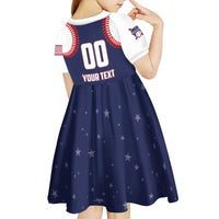 Custom USA 2025 Baseball Kid Short Sleeve Dress United States Team For Glory