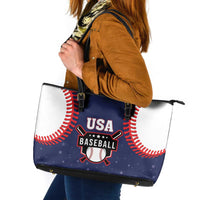 USA 2025 Baseball Leather Tote Bag United States Team For Glory