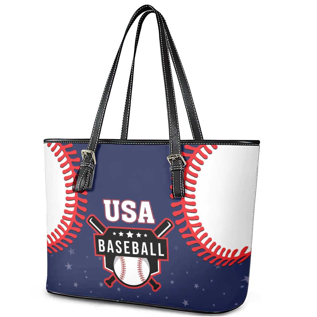 USA 2025 Baseball Leather Tote Bag United States Team For Glory