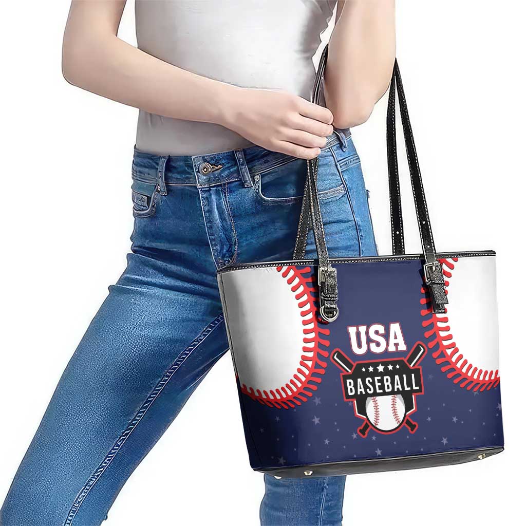 USA 2025 Baseball Leather Tote Bag United States Team For Glory
