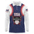 Custom USA 2025 Baseball Long Sleeve Polo Shirt United States Team For Glory