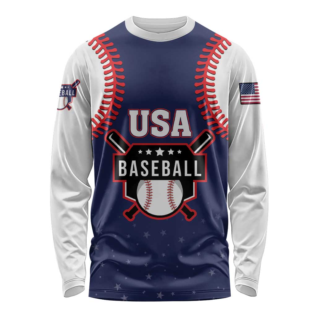 Custom USA 2025 Baseball Long Sleeve Shirt United States Team For Glory