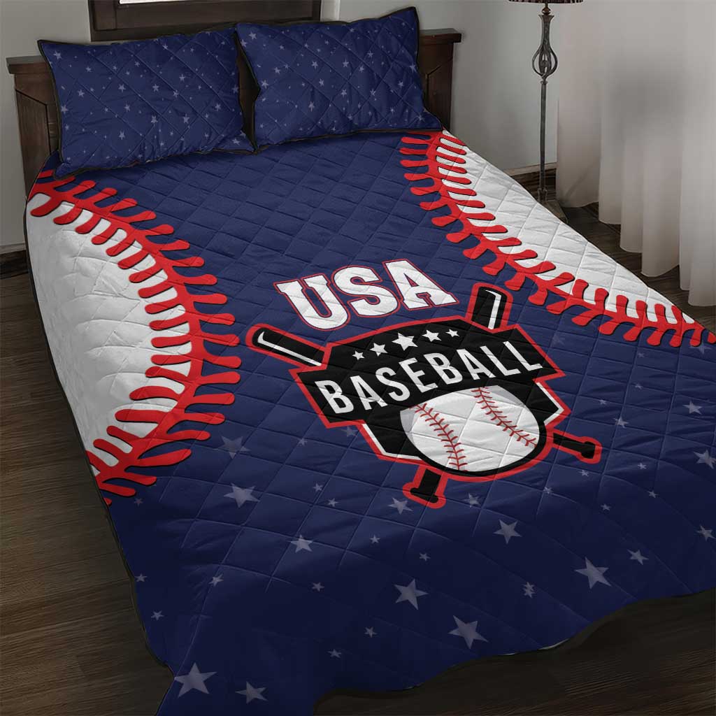 USA 2025 Baseball Quilt Bed Set United States Team For Glory