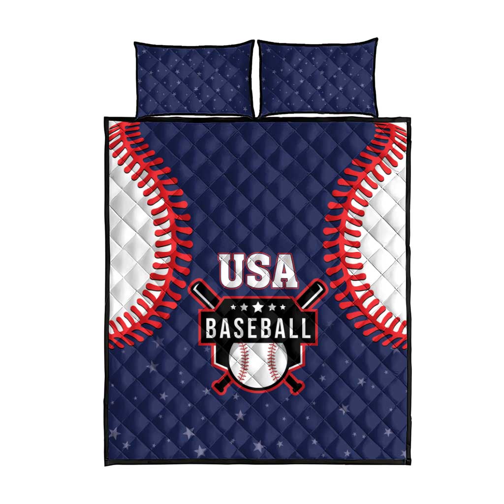 USA 2025 Baseball Quilt Bed Set United States Team For Glory