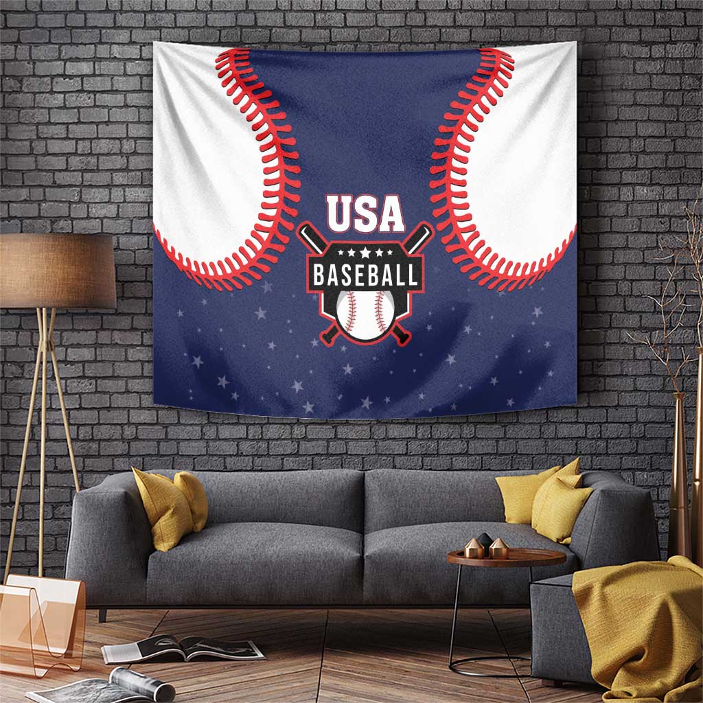 USA 2025 Baseball Tapestry United States Team For Glory