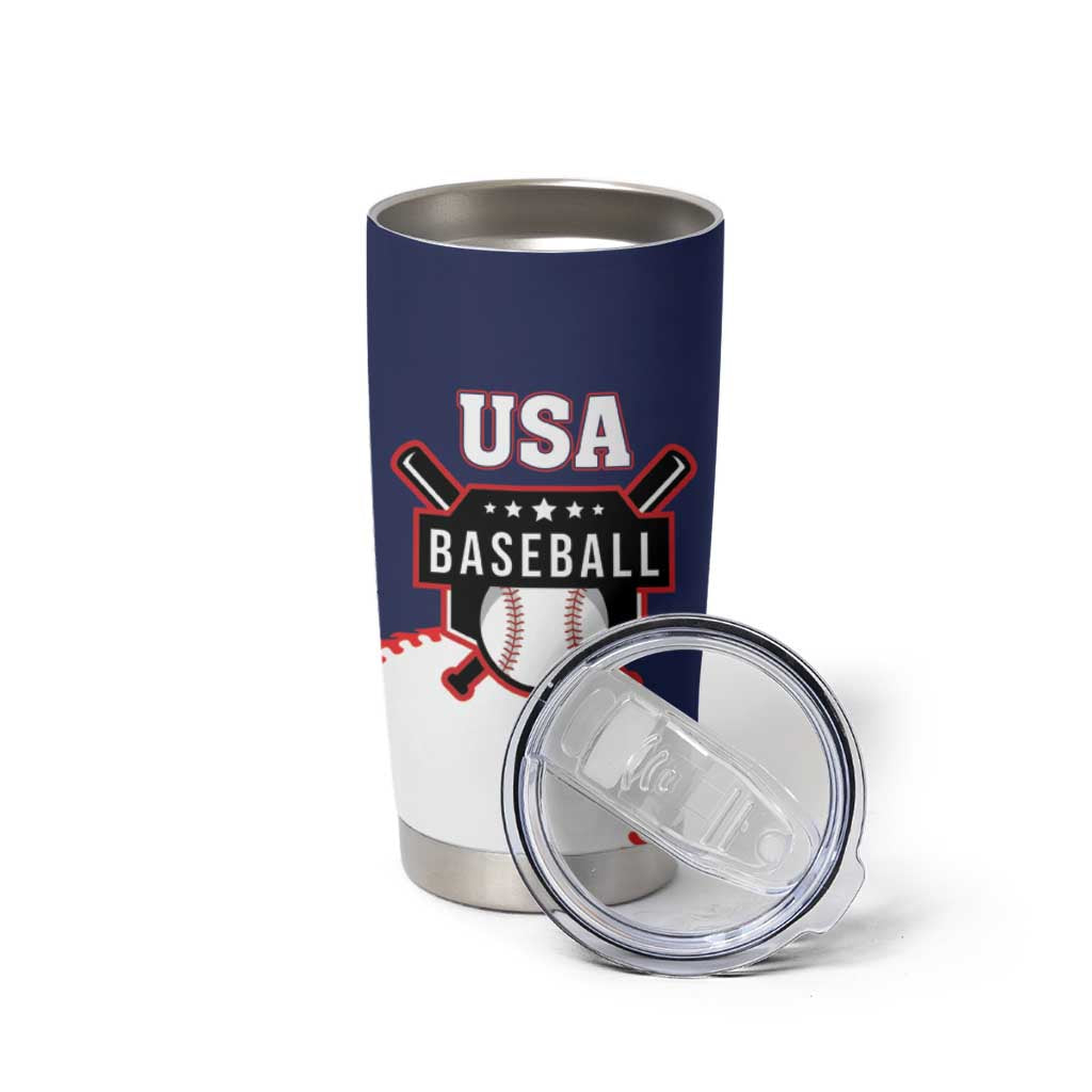 Custom USA 2025 Baseball Tumbler Cup United States Team For Glory