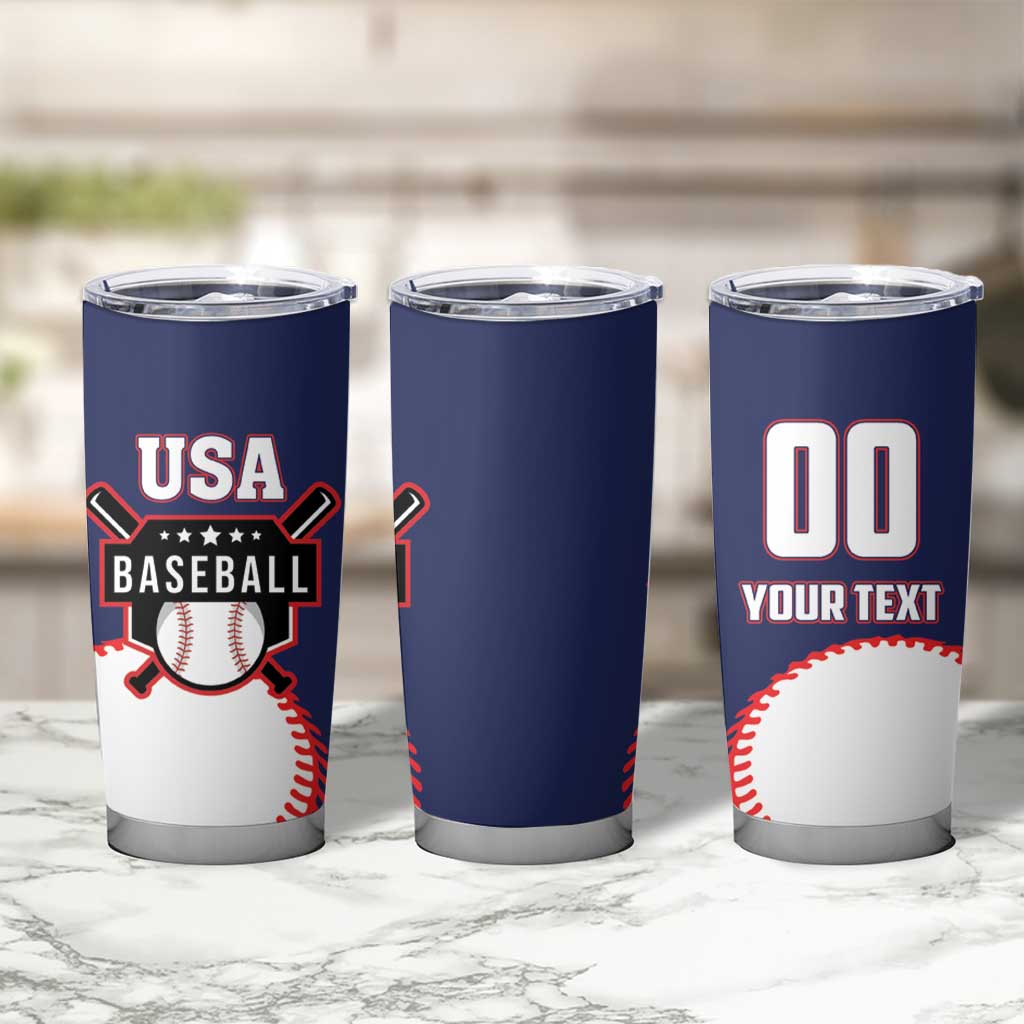 Custom USA 2025 Baseball Tumbler Cup United States Team For Glory