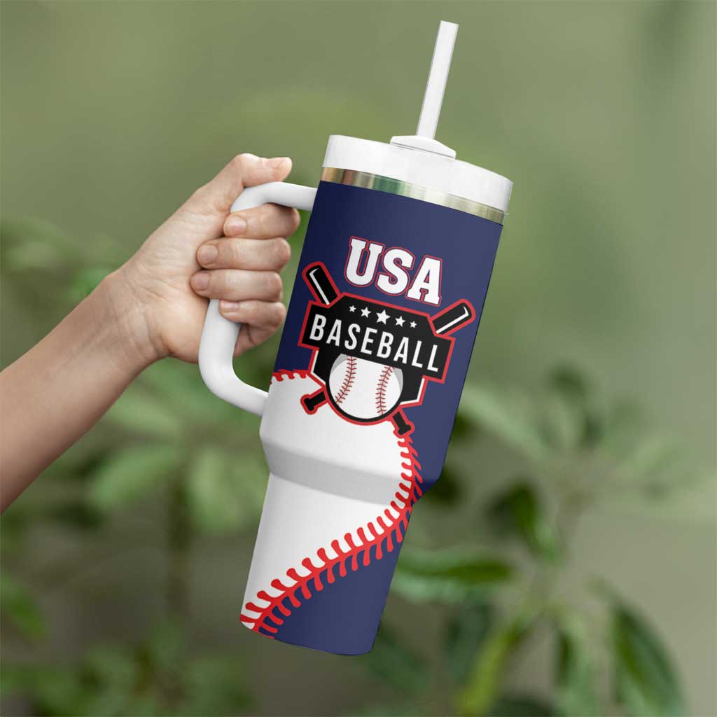 Custom USA 2025 Baseball Tumbler With Handle United States Team For Glory