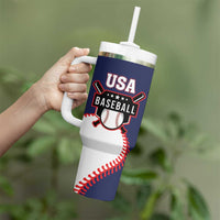 Custom USA 2025 Baseball Tumbler With Handle United States Team For Glory