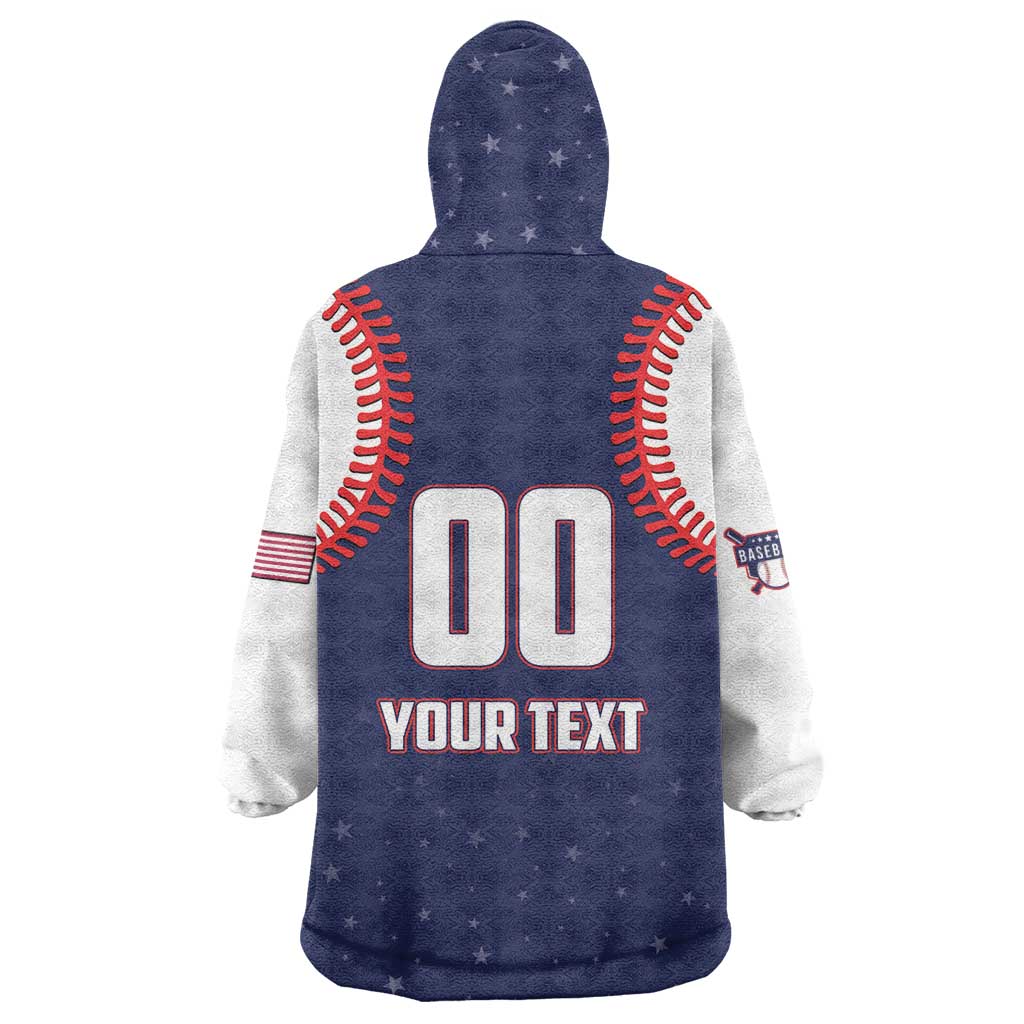 Custom USA 2025 Baseball Wearable Blanket Hoodie United States Team For Glory