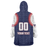 Custom USA 2025 Baseball Wearable Blanket Hoodie United States Team For Glory