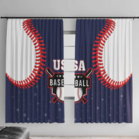 USA 2025 Baseball Window Curtain United States Team For Glory