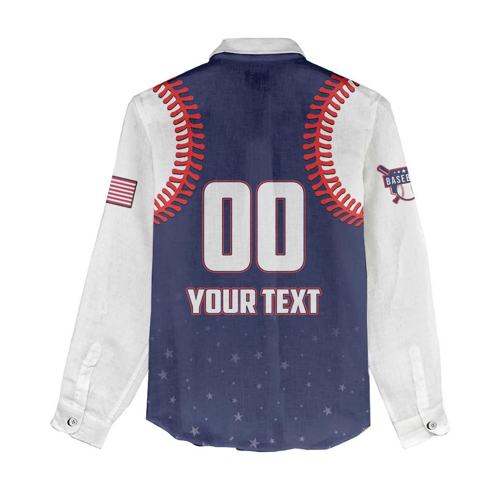 Custom USA 2025 Baseball Women Casual Shirt United States Team For Glory