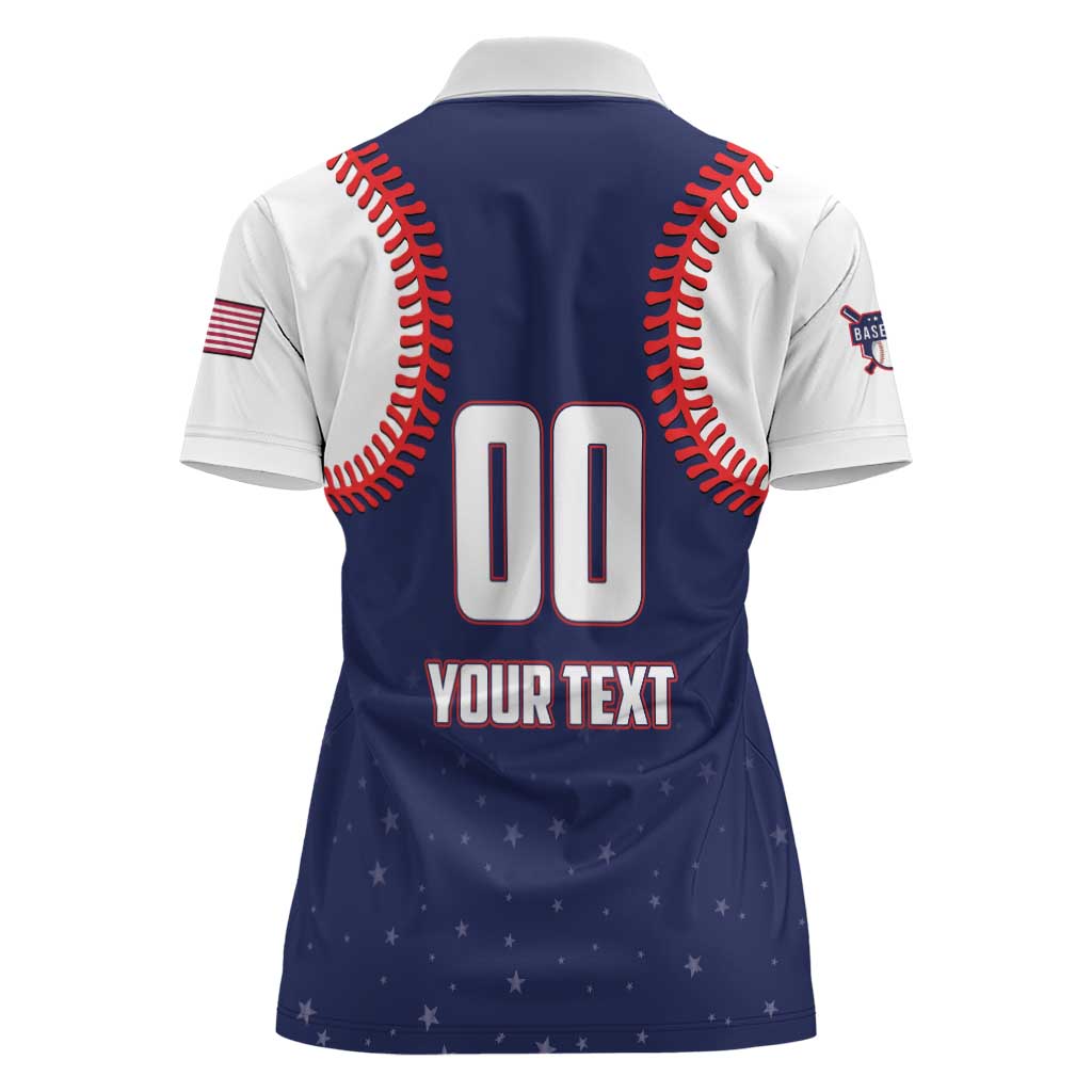 Custom USA 2025 Baseball Women Polo Shirt United States Team For Glory