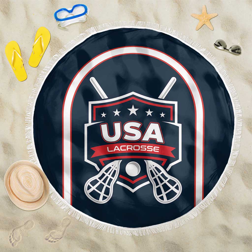 USA 2025 Lacrosse Beach Blanket USA Growing the Game Blue Version