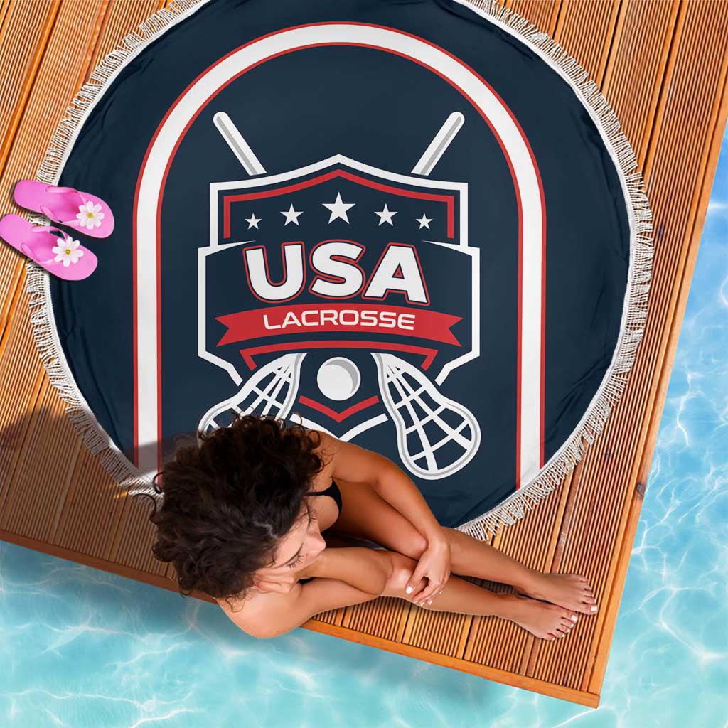 USA 2025 Lacrosse Beach Blanket USA Growing the Game Blue Version