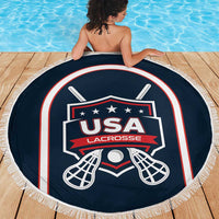USA 2025 Lacrosse Beach Blanket USA Growing the Game Blue Version