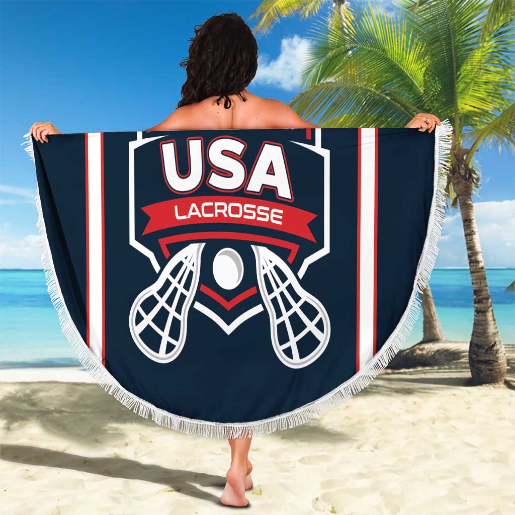 USA 2025 Lacrosse Beach Blanket USA Growing the Game Blue Version