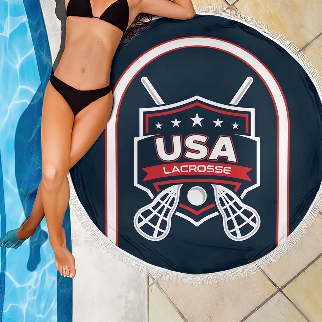 USA 2025 Lacrosse Beach Blanket USA Growing the Game Blue Version