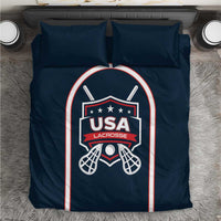 USA 2025 Lacrosse Bedding Set USA Growing the Game Blue Version