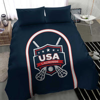 USA 2025 Lacrosse Bedding Set USA Growing the Game Blue Version