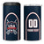Custom USA 2025 Lacrosse 4 in 1 Can Cooler Tumbler USA Growing the Game Blue Version