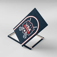 USA 2025 Lacrosse Canvas Wall Art USA Growing the Game Blue Version