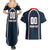 Custom USA 2025 Lacrosse Couples Matching Summer Maxi Dress and Hawaiian Shirt USA Growing the Game Blue Version