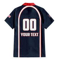 Custom USA 2025 Lacrosse Family Matching Mermaid Dress and Hawaiian Shirt USA Growing the Game Blue Version