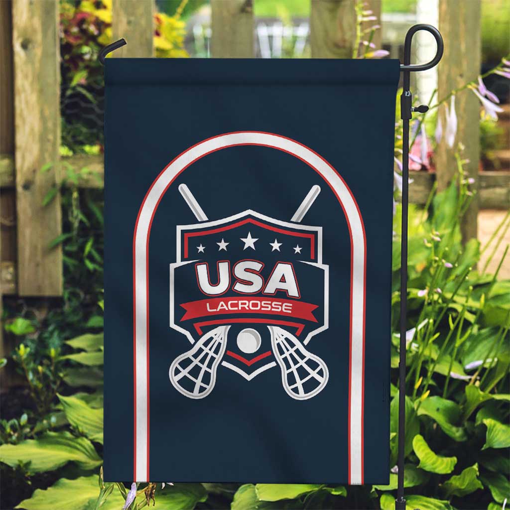 USA 2025 Lacrosse Garden Flag USA Growing the Game Blue Version