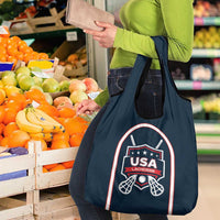 USA 2025 Lacrosse Grocery Bag USA Growing the Game Blue Version