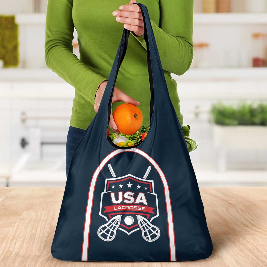 USA 2025 Lacrosse Grocery Bag USA Growing the Game Blue Version