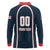 Custom USA 2025 Lacrosse Long Sleeve Polo Shirt USA Growing the Game Blue Version