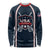 Custom USA 2025 Lacrosse Long Sleeve Shirt USA Growing the Game Blue Version