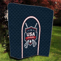 USA 2025 Lacrosse Quilt USA Growing the Game Blue Version