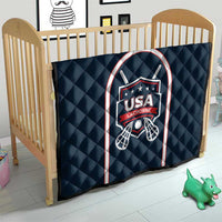 USA 2025 Lacrosse Quilt USA Growing the Game Blue Version