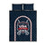 USA 2025 Lacrosse Quilt Bed Set USA Growing the Game Blue Version