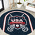 USA 2025 Lacrosse Round Carpet USA Growing the Game Blue Version